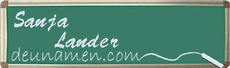 Sanja Lander Visitenkarte